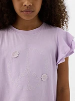 Kids Ruffle Graphic T-Shirt