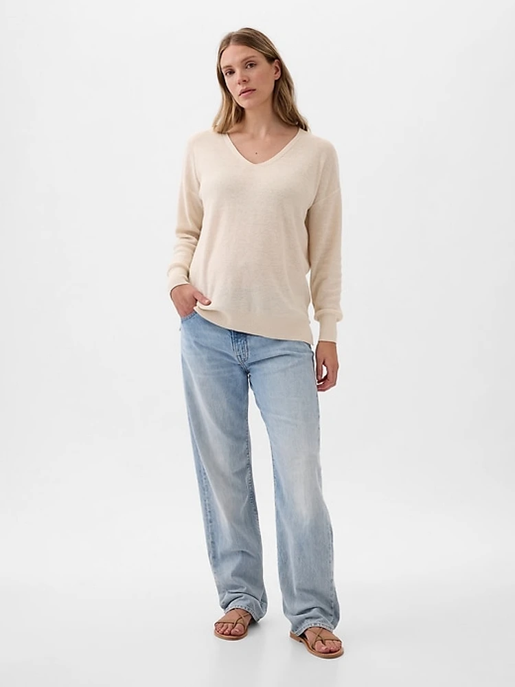 Maternity Linen-Blend Sweater