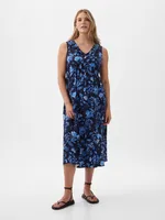 Maternity Ruffle Midi Dress