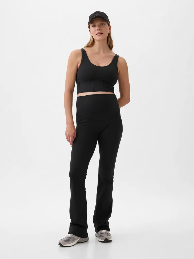 Maternity Power Full Panel Flare Leggings