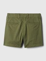 4" Downtown Khaki Shorts