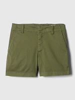 4" Downtown Khaki Shorts