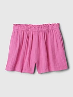 Kids Crinkle Gauze Shorts