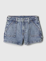 Kids High-Rise Denim Shorts