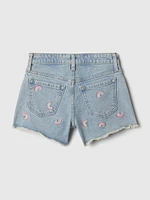 Kids High-Rise Denim Shorts