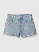 Kids High-Rise Denim Shorts