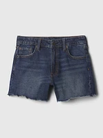 Kids High-Rise Denim Shorts