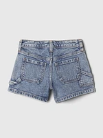 Kids High-Rise Denim Shorts