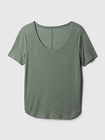 Linen-Blend T-Shirt