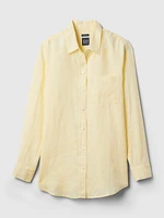 100% Linen Boyfriend Shirt