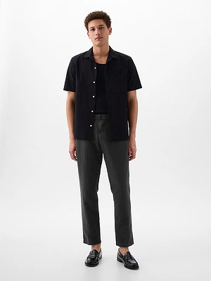 Linen-Cotton Trousers Slim Fit