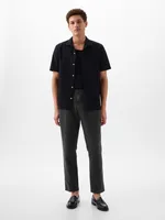 Linen-Cotton Trousers in Slim Fit