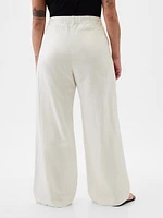 365 High Rise Linen-Cotton Trousers