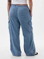 High Rise Cargo Easy Jeans