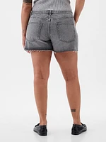 Low Rise Stride Denim Shorts