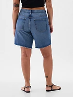 8" Mid Rise '90s Loose Denim Bermuda Shorts