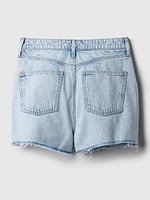 Denim Wrap Mini Skort