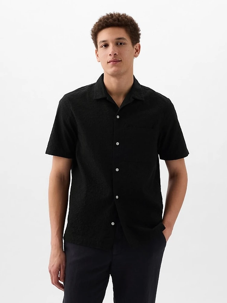 Eyelet Resort Shirt Standard Fit