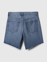 8" Mid Rise '90s Loose Denim Bermuda Shorts