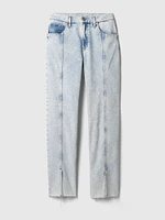 Mid Rise Cuffed '90s Loose Jeans