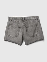 Low Rise Stride Denim Shorts