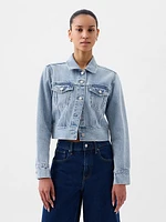 Cropped Icon Denim Jacket