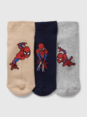 GapKids | Marvel Spider-Man No-Show Socks (3-Pack