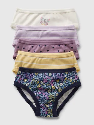 Toddler Organic Cotton Bikini Briefs (5-Pack