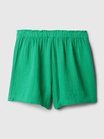 Kids Crinkle Gauze Shorts