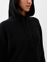 CashSoft Shaker-Stitch Sweater Hoodie