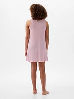 Kids Recycled Pointelle PJ Dress