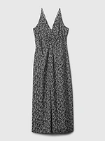 Ruched Slip Midi Dress