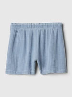 Kids Crinkle Gauze Pull-On Shorts