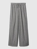 Crinkle Gauze Wide-Leg PJ Pants