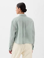 Organic Cotton Cropped Shirt