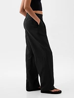 365 High Rise Linen-Cotton Trousers