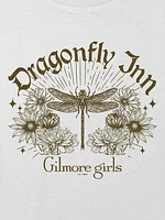 Kids Gilmore Girls Dragonfly Inn Graphic Boxy Crop Tee