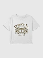 Kids Gilmore Girls Dragonfly Inn Graphic Boxy Crop Tee