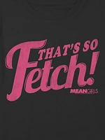 Kids Mean Girls Thats So Fetch Graphic Boxy Crop Tee