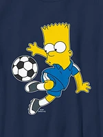 Kids Bart Simpson Soccer Graphic Tee