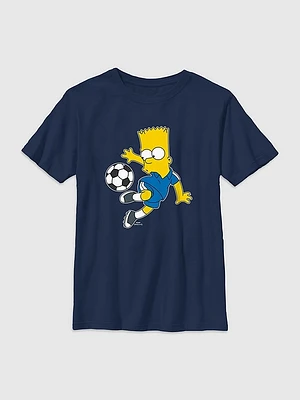 Kids Bart Simpson Soccer Graphic Tee