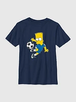 Kids Bart Simpson Soccer Graphic Tee