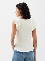 Mini Rib Flutter T-Shirt