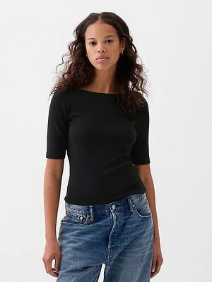 Modern Ballet-Back Cropped T-Shirt