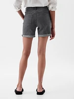 5" Mid Rise Girlfriend Shorts