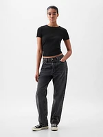 Modern Rib Cropped T-Shirt