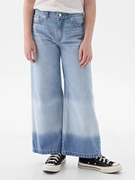 Kids High Rise Stride Wide-Leg Ankle Jeans