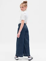 Kids High Rise Stride Wide-Leg Ankle Jeans