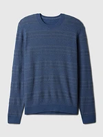 Textured Crewneck Sweater