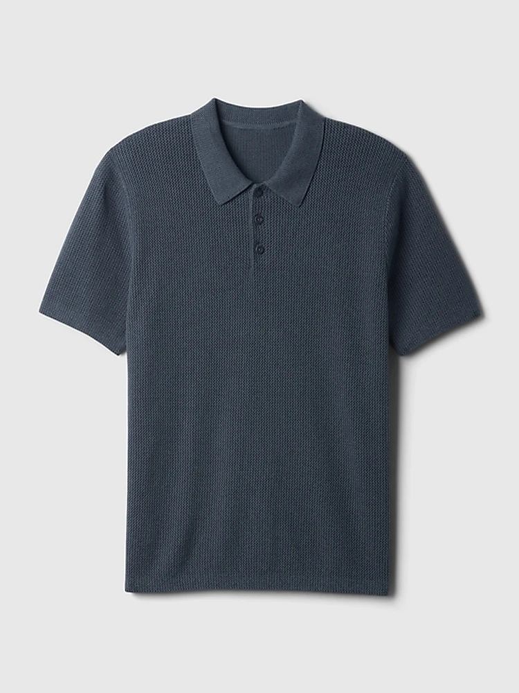 Textured Polo Shirt